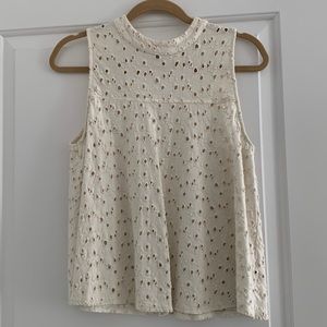 Free People Eyelet Tank